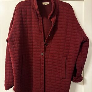 Madewell Burgundy Shacket